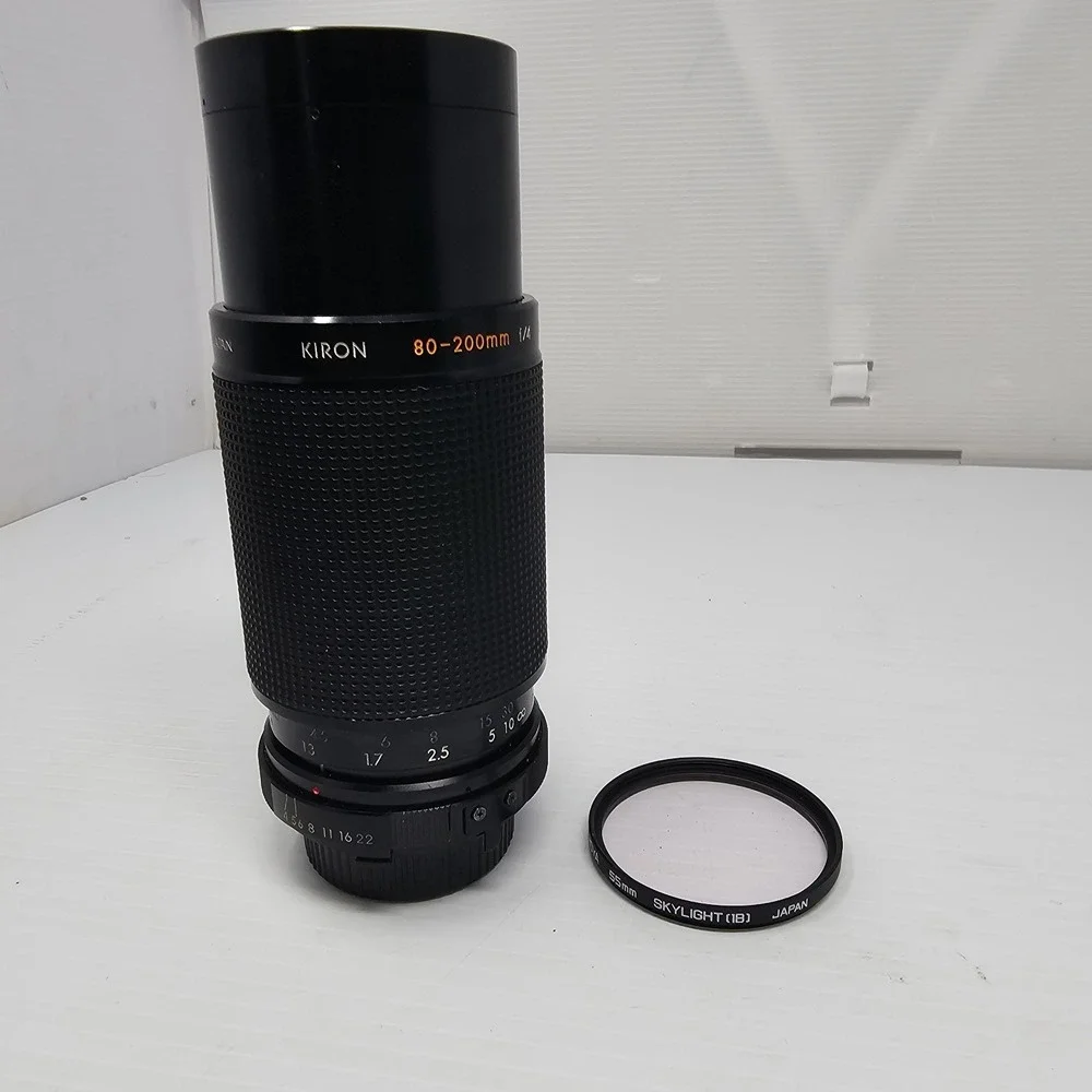 Kiron Tele Zoom‎ Camera Lens 80-200mm f/4 - 1:4 With Filter Shylight & Hood